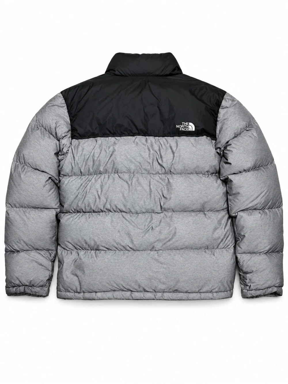 The North Face 1996 Retro Nuptse 700 Fill Mens L Grey Black Down Puffer Jacket